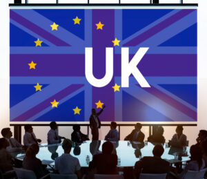 Headline graphic showing UK immigration policy changes in 2025, with visuals of passports, visa stamps, and concerned migrants.