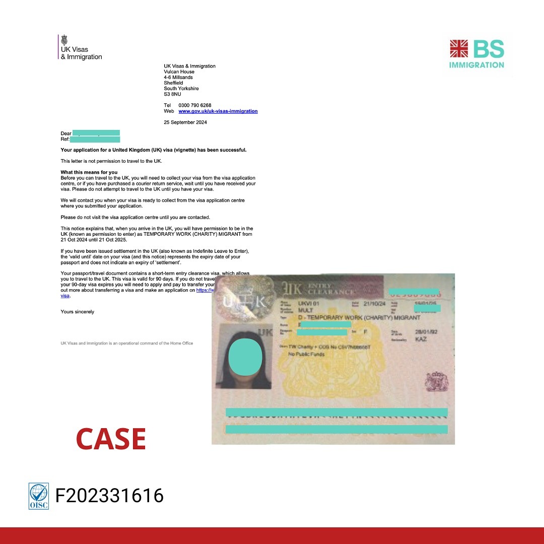 Kazakhstan citizen Aisha receives UK Volunteer Visa in one week